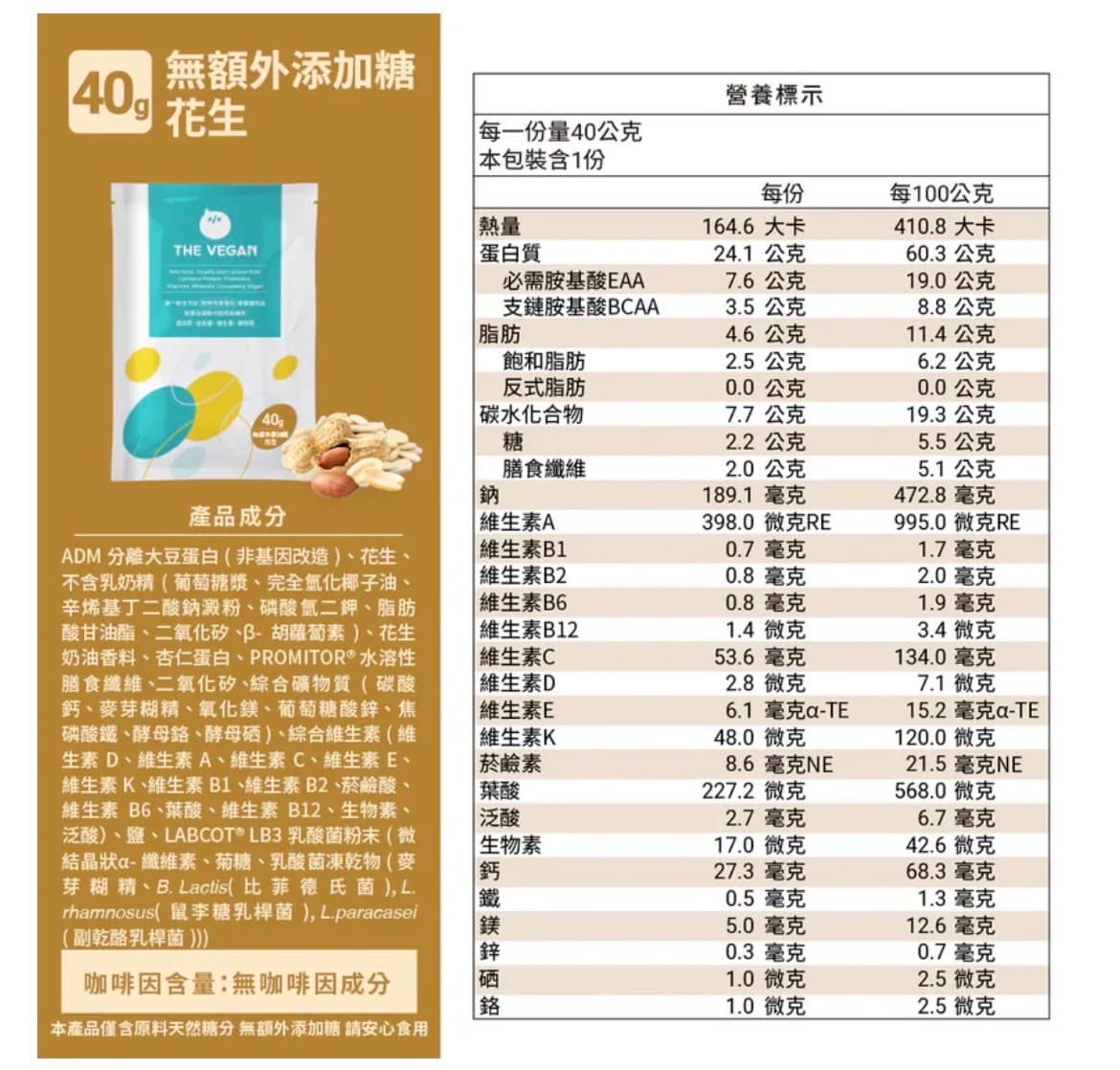 隨手包 樂維根 植物蛋白飲(40g/包）口味任選 圖片 2